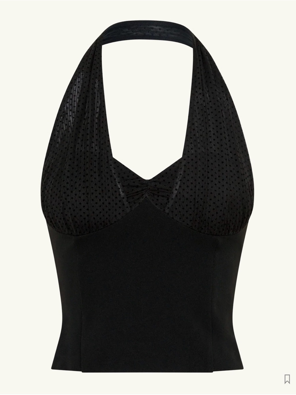 Meshki Black Halter Bustier Bandeau